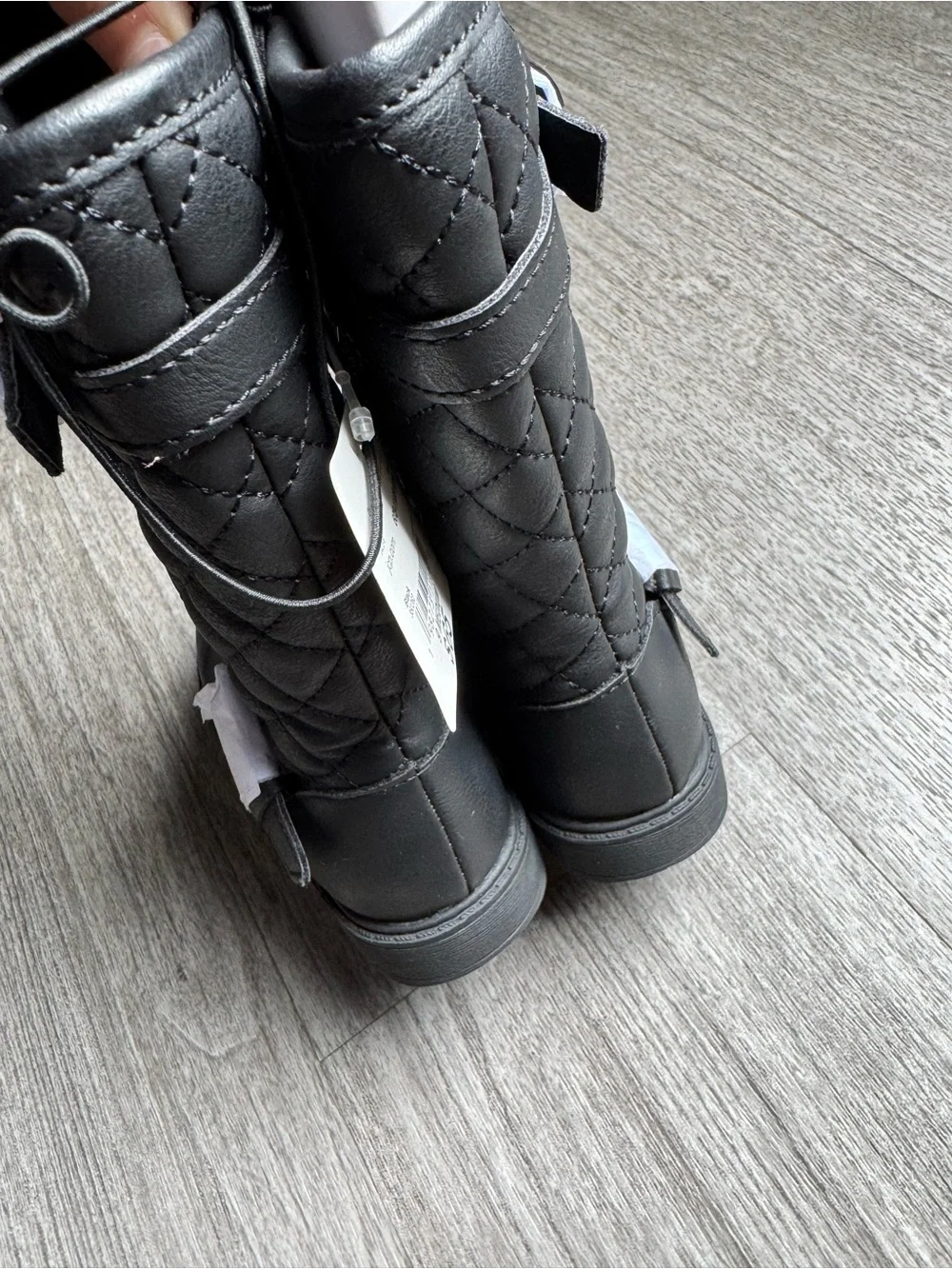 Girls' Black Mid-Calf Boots